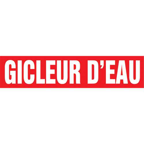 [SAH310] Marqueur de tuyau "Gicleur d'Eau" (SAH310)