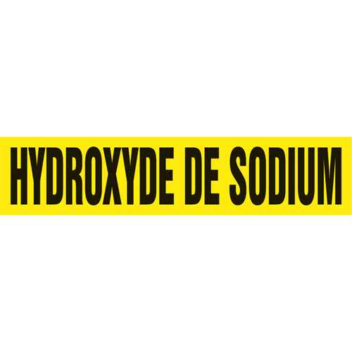 [SAH325] "Hydroxyde de Sodium" Pipe Marker (SAH325)