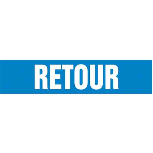 [SAH365] Marqueur de tuyau "Retour" (SAH365)