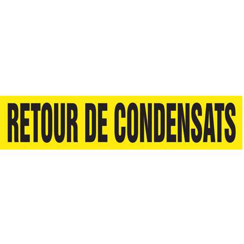 [SAH385] Marqueur de tuyau "Retour de Condensats" (SAH385)