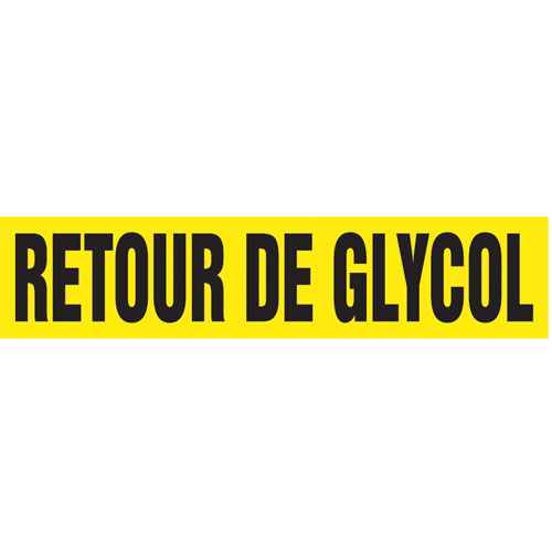[SAH389] Marqueur de tuyau "Retour de Glycol" (SAH389)
