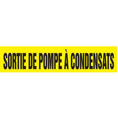 [SAH409] Marqueur de tuyau "Sortie de Pompe À Condensats" (SAH409)