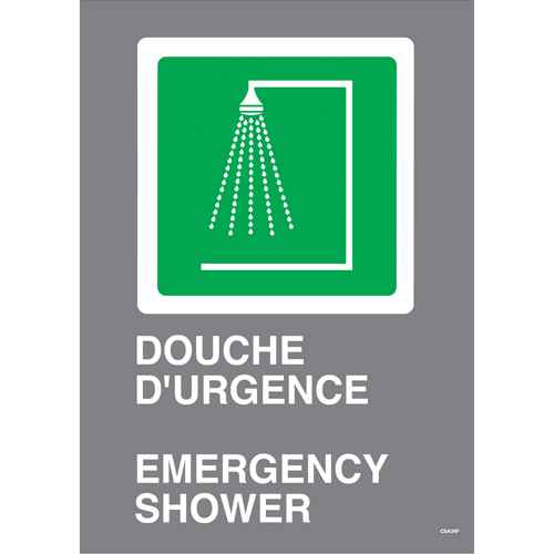 [SAI722] Douche d'urgence / Emergency Shower CSA Standard Safety Sign (SAI722)
