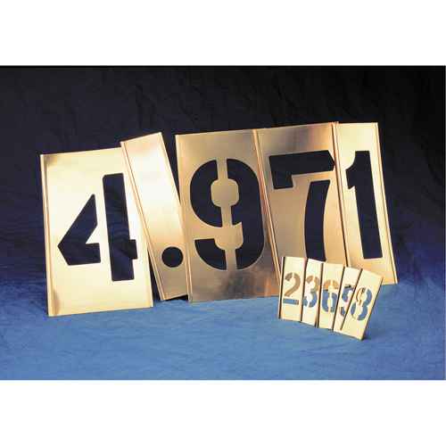 Gothic Brass Interlocking Stencils - Single Letters Only - 33 Piece Set (SAK468)