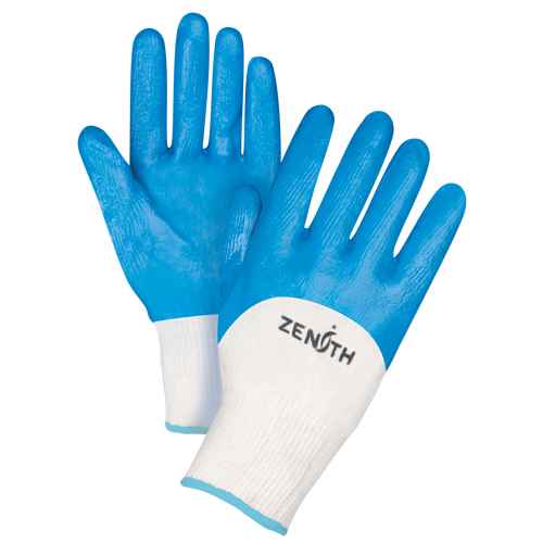 Gants enduits et tricotés sans coutures de poids moyen (SAM649)