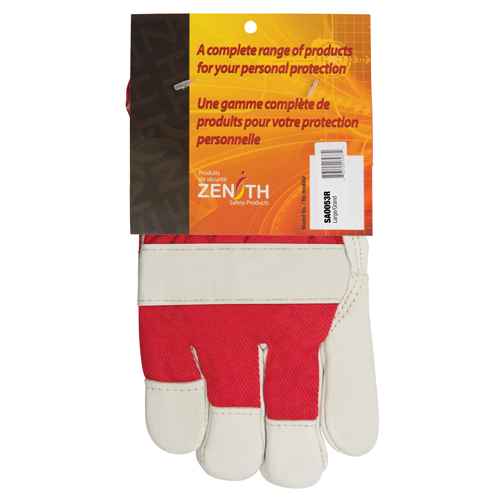 Red & White Premium Winter-Lined Fitters Gloves (SAO053R)