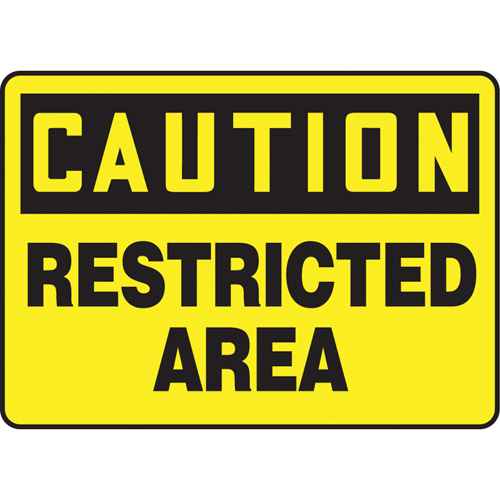 "Restricted Area" Sign (SAP657)