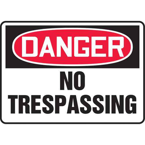 "No Trespassing" Sign (SAP693)