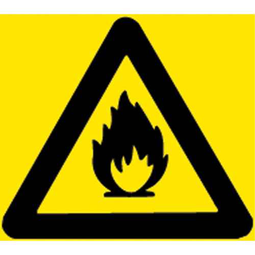 [SAP908] Étiquettes avec pictogramme Right to Know Inflammable (SAP908)