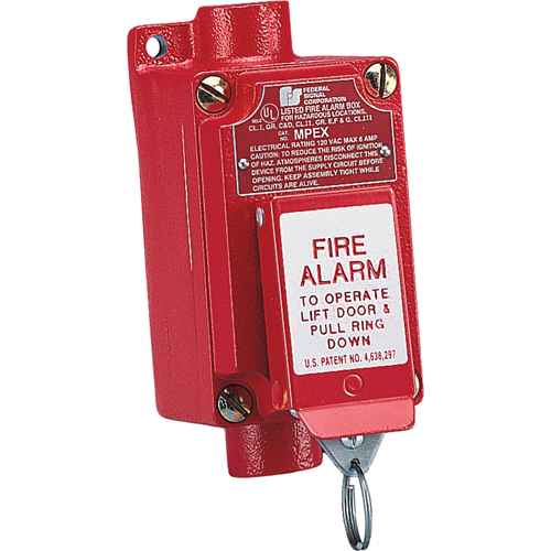 [SAR389] AVERTISSEUR D'INCENDIE ANTIDÉFLAGRANT (MPEX)-OPÉRATION EN DEUX ÉTAPES QUI EMPÊCHE L'ACTIVATION ACCIDENTELLE (SAR389)