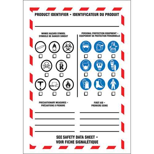 Étiquettes d'identification de produit (SAX174)