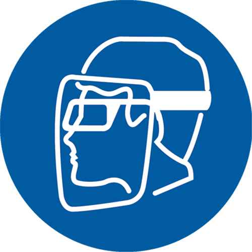 Face Shield Pictogram Labels (SAX257)