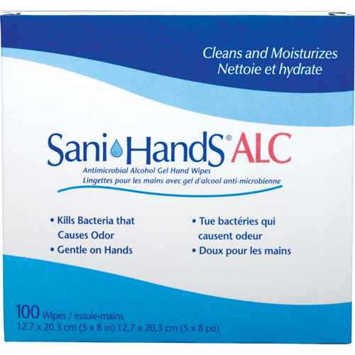 [SAY434] Lingettes antimicrobiennes pour les mains Sani-Hands(MD) ALC (SAY434)
