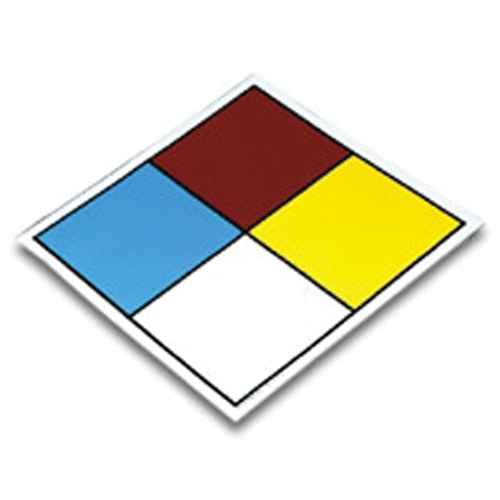 [SBC361] Plaque-étiquette de sécurité de la NFPA, vierge (SBC361)