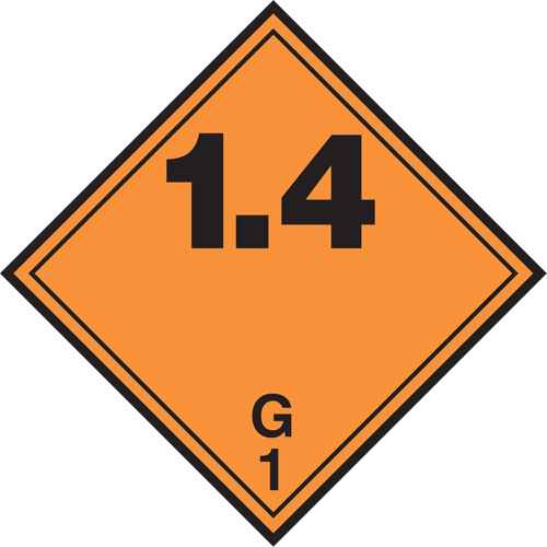 Explosive Materials TDG Placard (SD302)