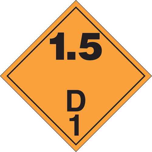 [SD304] Plaque-étiquette TMD pour matières explosives (SD304)