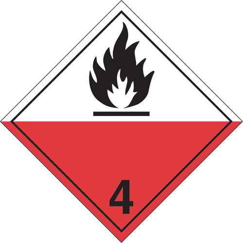 [SD323] Plaque-étiquette TMD combustibles spontanés (SD323)