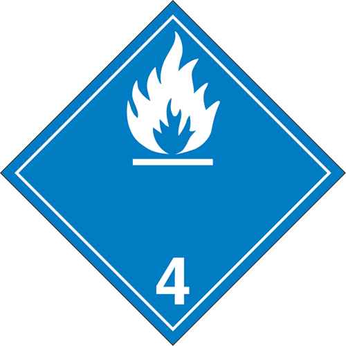 Water Reactive Substances TDG Placard (SD325)