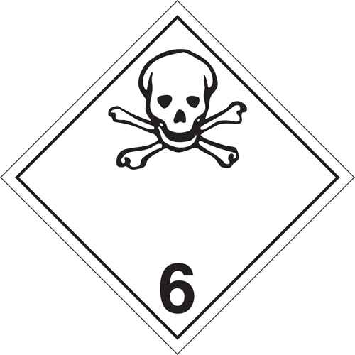 [SD331] Plaque-étiquette TMD matières toxiques (SD331)