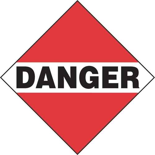 [SD346] Plaque-étiquette TMD danger chargement commun (SD346)