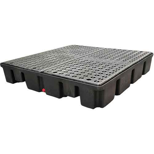 [SDM228] Palette emboîtable avec drain pour contrôle des déversements (SDM228)