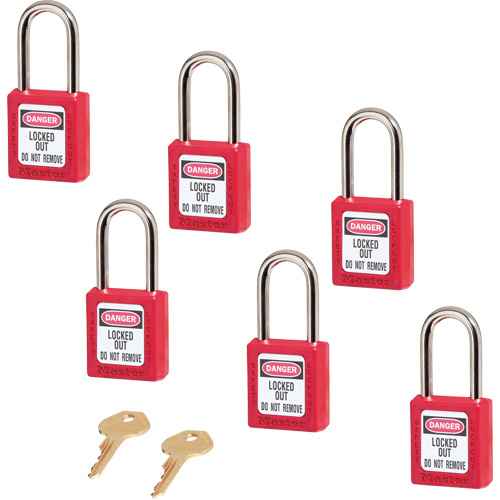 [SDM773] 410 Series Zenex™ Padlocks - Set of Six (SDM773)