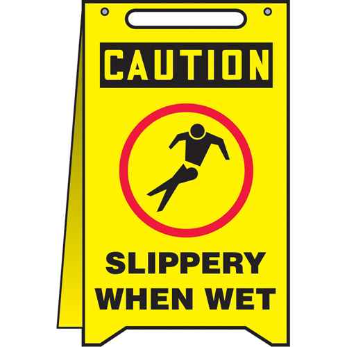 "Slippery When Wet" Fold-Ups™ Sign (SEA517)