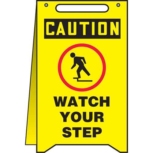 [SEA519] "Watch Your Step" Fold-Ups™ Sign (SEA519)