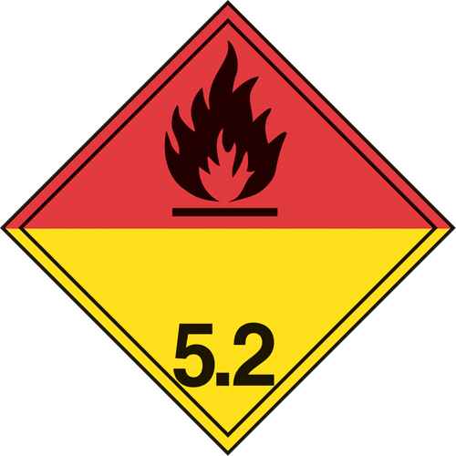 [SEC884] Organic Peroxide TDG Placard (SEC884)