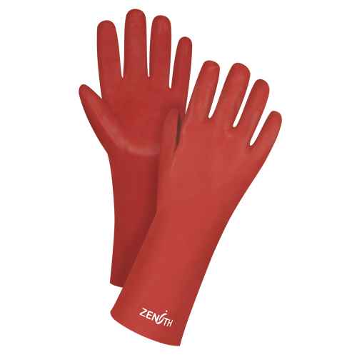 [SEE805] Red Smooth-Finish Chemical-Resistant Gloves (SEE805)