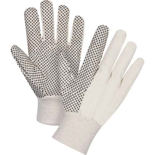 [SEE947] Cotton Canvas Dotted Palm Gloves (SEE947)