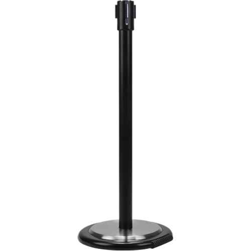 Poteau récepteur pour barrières sur pieds pour le contrôle des foules avec roues (SEI763)