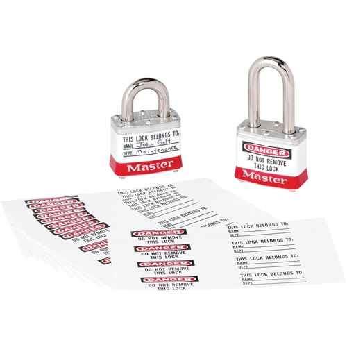 [SEJ533] Zenex™ Thermoplastic Photo Padlock Identification Labels (SEJ533)