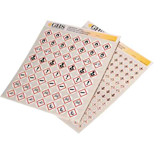 [SEJ585] Assortiment d'étiquettes avec pictogrammes sgh (SEJ585)