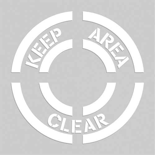 [SEK517] Floor Marking Stencils - Keep Area Clear (SEK517)