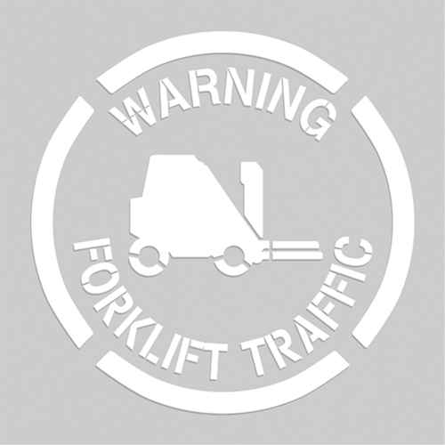 [SEK520] Pochoirs de marquage du sol - Warning Forklift Traffic (SEK520)