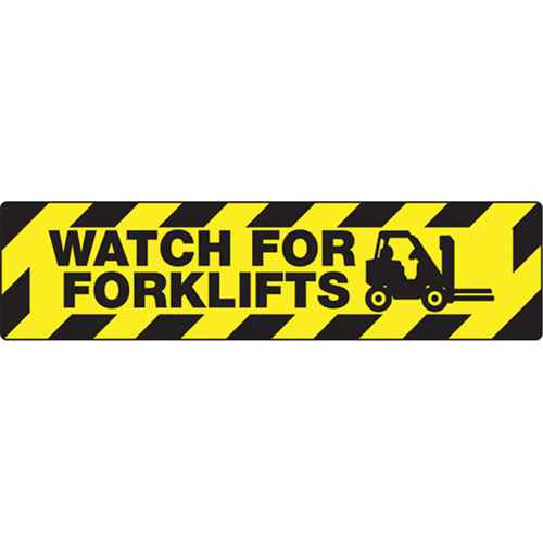 [SEK528] "Watch For Forklifts" Skid-Gard™ Floor Sign (SEK528)
