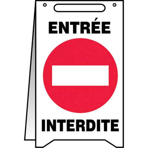 "Entrée interdite" Fold-Ups™ Sign (SEL055)