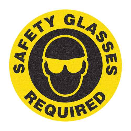 [SFU879] "Safety Glasses" Floor Sign (SFU879)