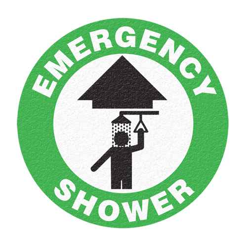 [SFU884] "Emergency Shower" Floor Sign (SFU884)