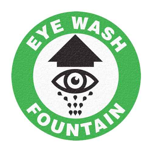 [SFU886] Panneau de signalisation au sol « Eye Wash Fountain » (SFU886)