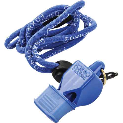 Classic Blue Whistle with Lanyard (SGF115)