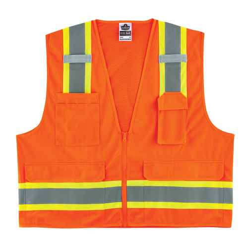 [SGF182] GloWear® 8248Z Two-Tone Surveyors Vest (SGF182)