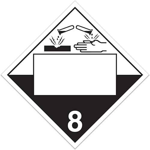 [SGF908] Plaque-étiquette TMD pour corrosifs (SGF908)