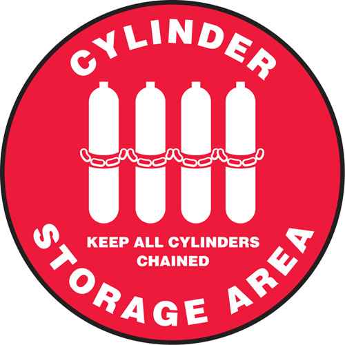 [SGH830] "Cylinder Storage Area" Slip-Gard™ Floor Sign (SGH830)