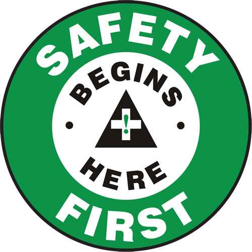 "Safety First" Slip-Gard™ Floor Sign (SGH833)