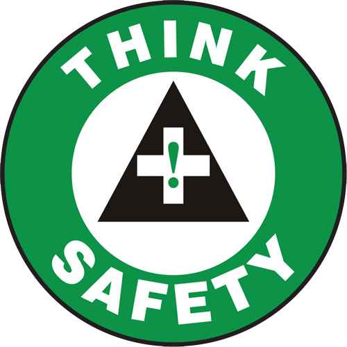 [SGH834] "Think Safety" Slip-Gard™ Floor Sign (SGH834)