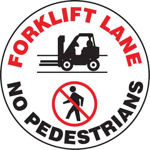 [SGH835] "Forklift Lane" Slip-Gard™ Floor Sign (SGH835)