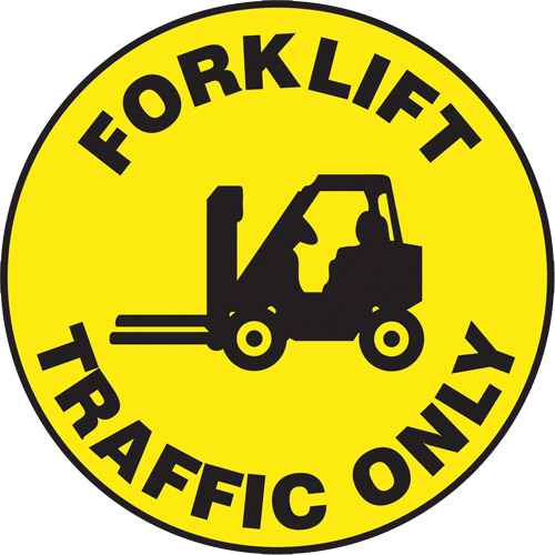 [SGH836] "Forklift Traffic Only" Slip-Gard™ Floor Sign (SGH836)