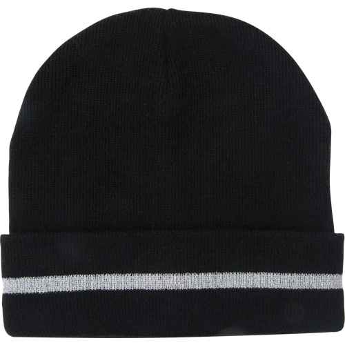 [SGJ105] Knit Hat with Silver Reflective Stripe (SGJ105)